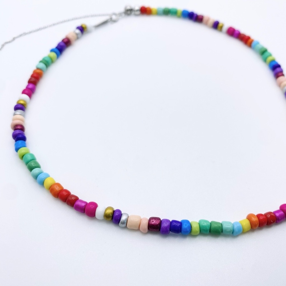 Colorful Beaded Necklace Pack with 3